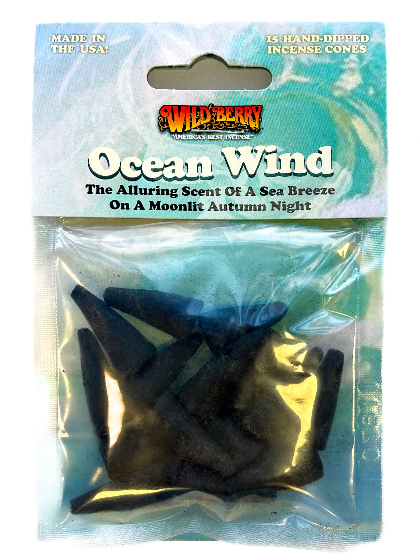 Wildberry Incense cones 15pc pack Ocean Wind