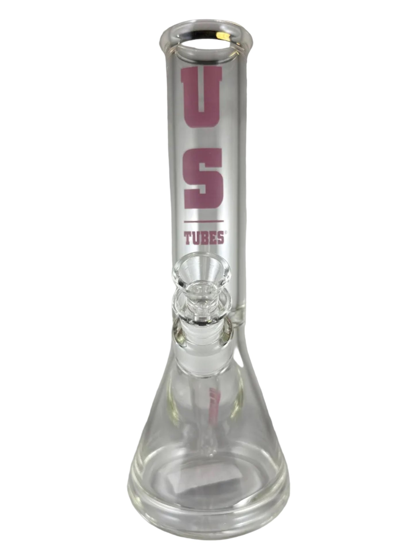 US Tubes 12in 50mm x 5mm Constriction Beaker Waterpipe Purple Logo 3