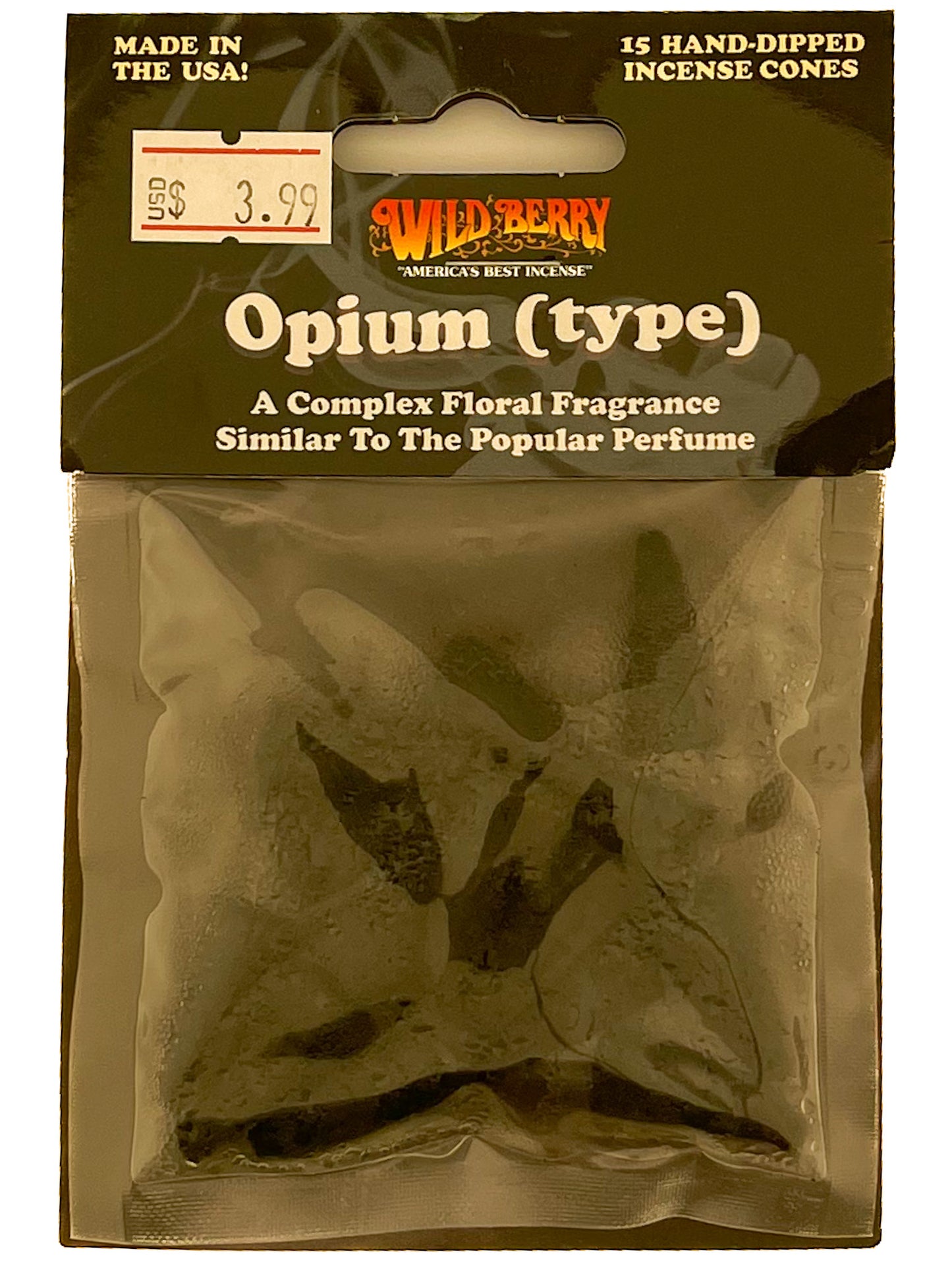 Wildberry Incense cones 15pc pack Opium