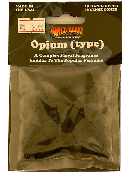 Wildberry Incense cones 15pc pack Opium