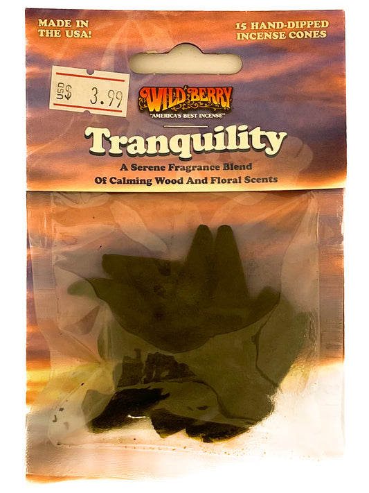 Wildberry Incense cones 15pc pack Tranquility