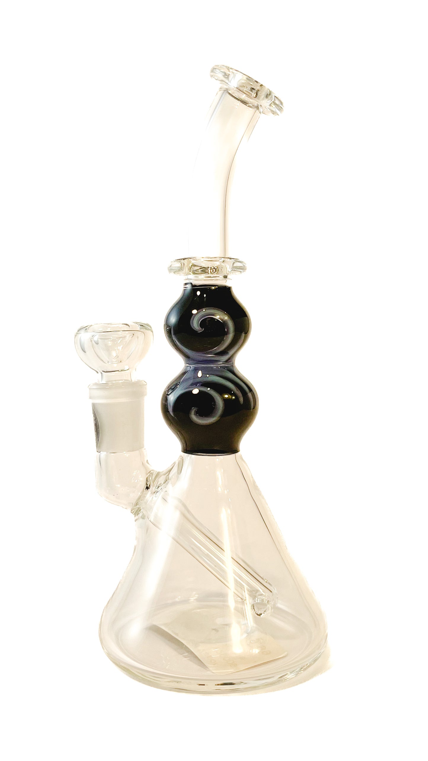 Conviction Glass Double Bubble Beaker Waterpipe
