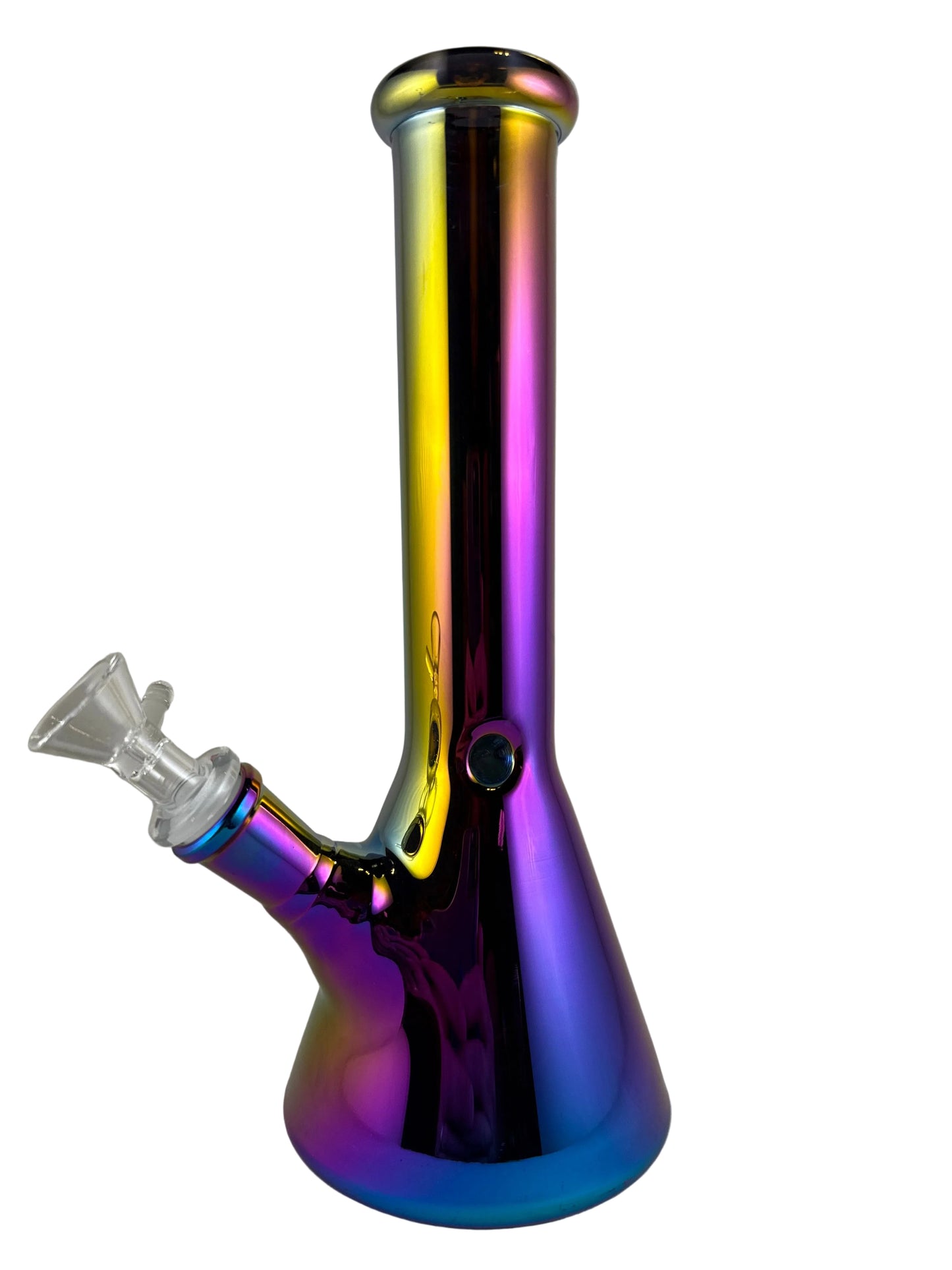 Multicolored smoking device on a white background