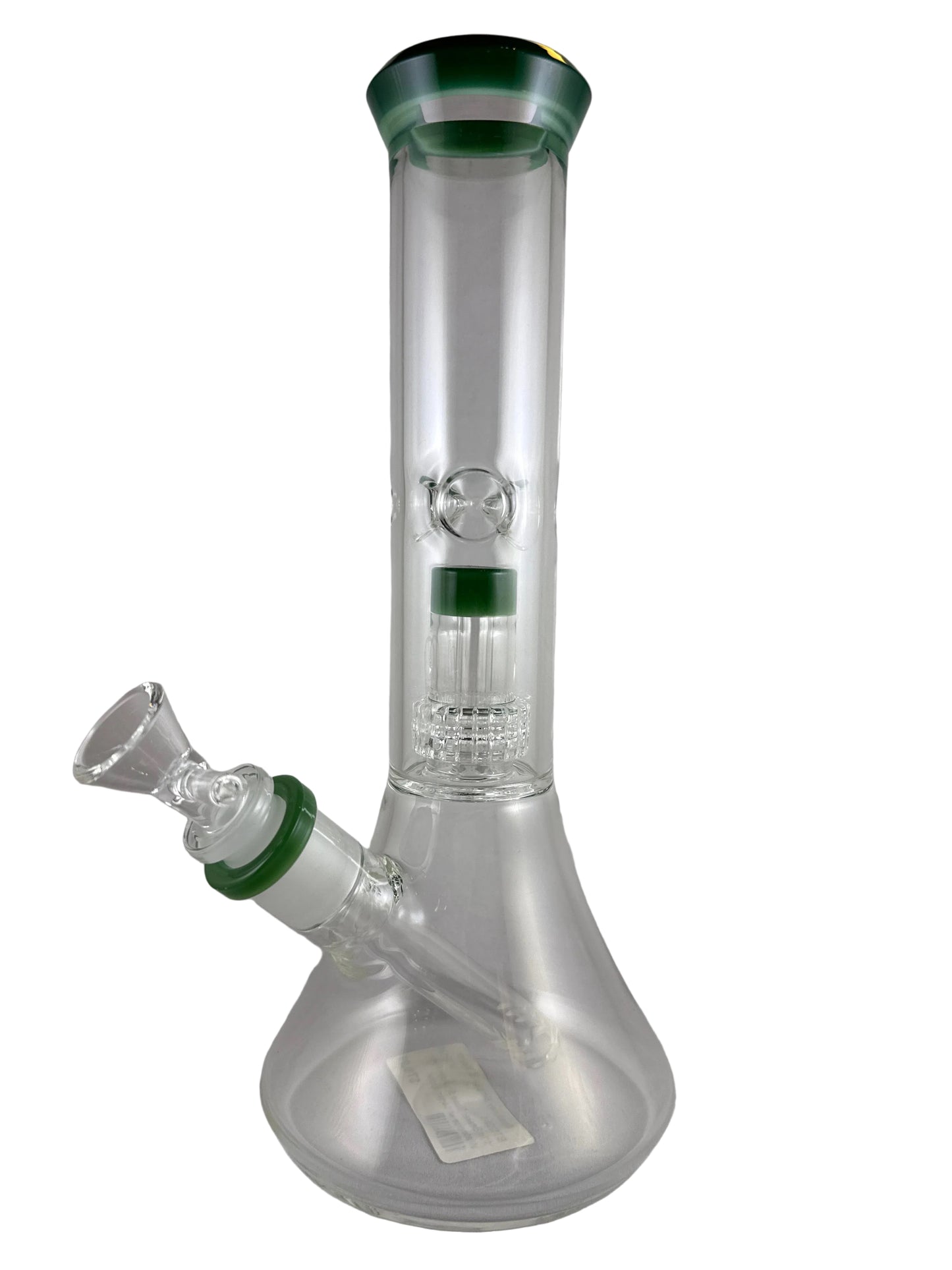 11in BEAKER BASE SHOWER PERC WATER PIPE w/ 14mm Bowl