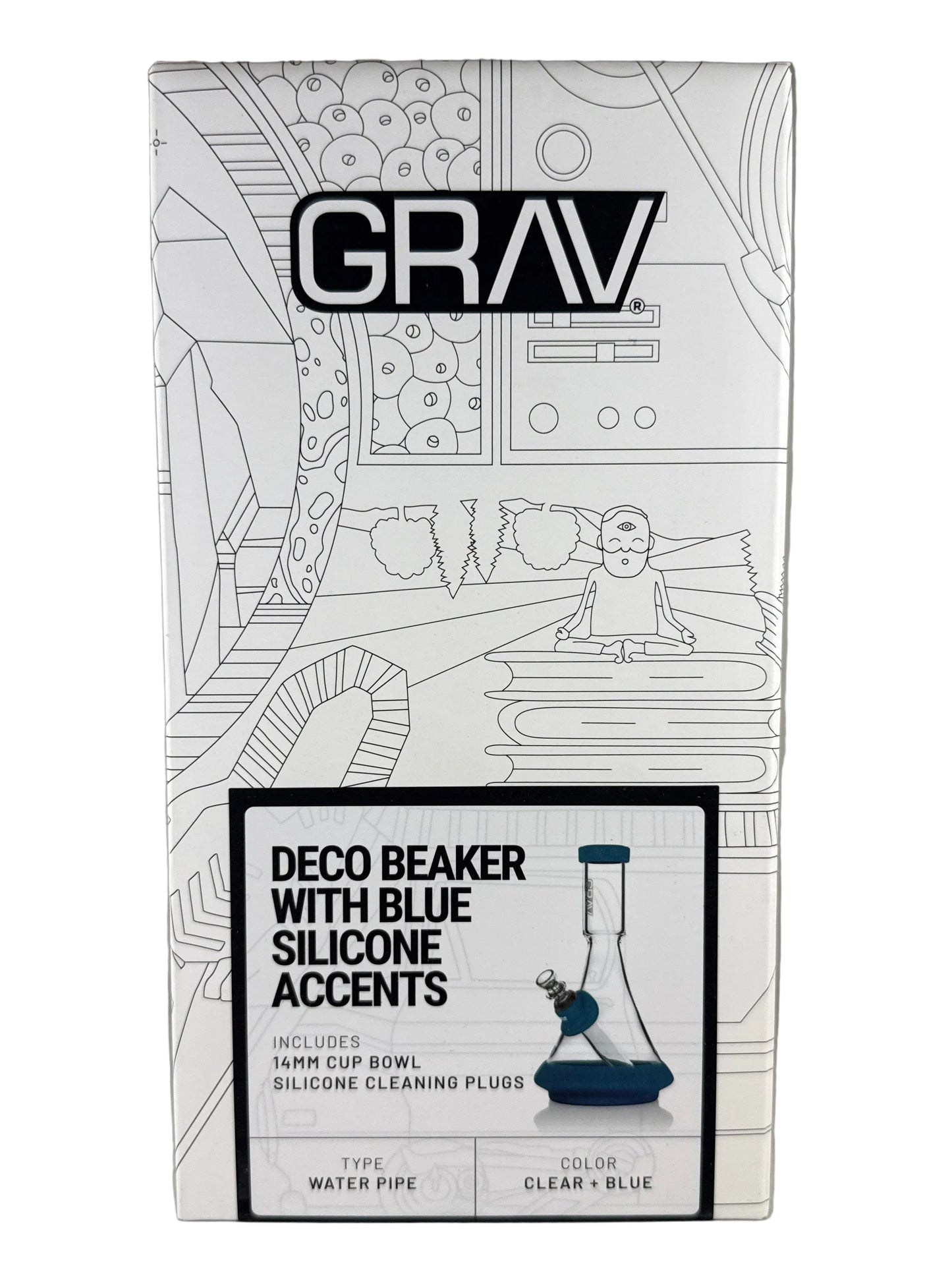 GRAV DECO Beaker Waterpipe in Silicone Box