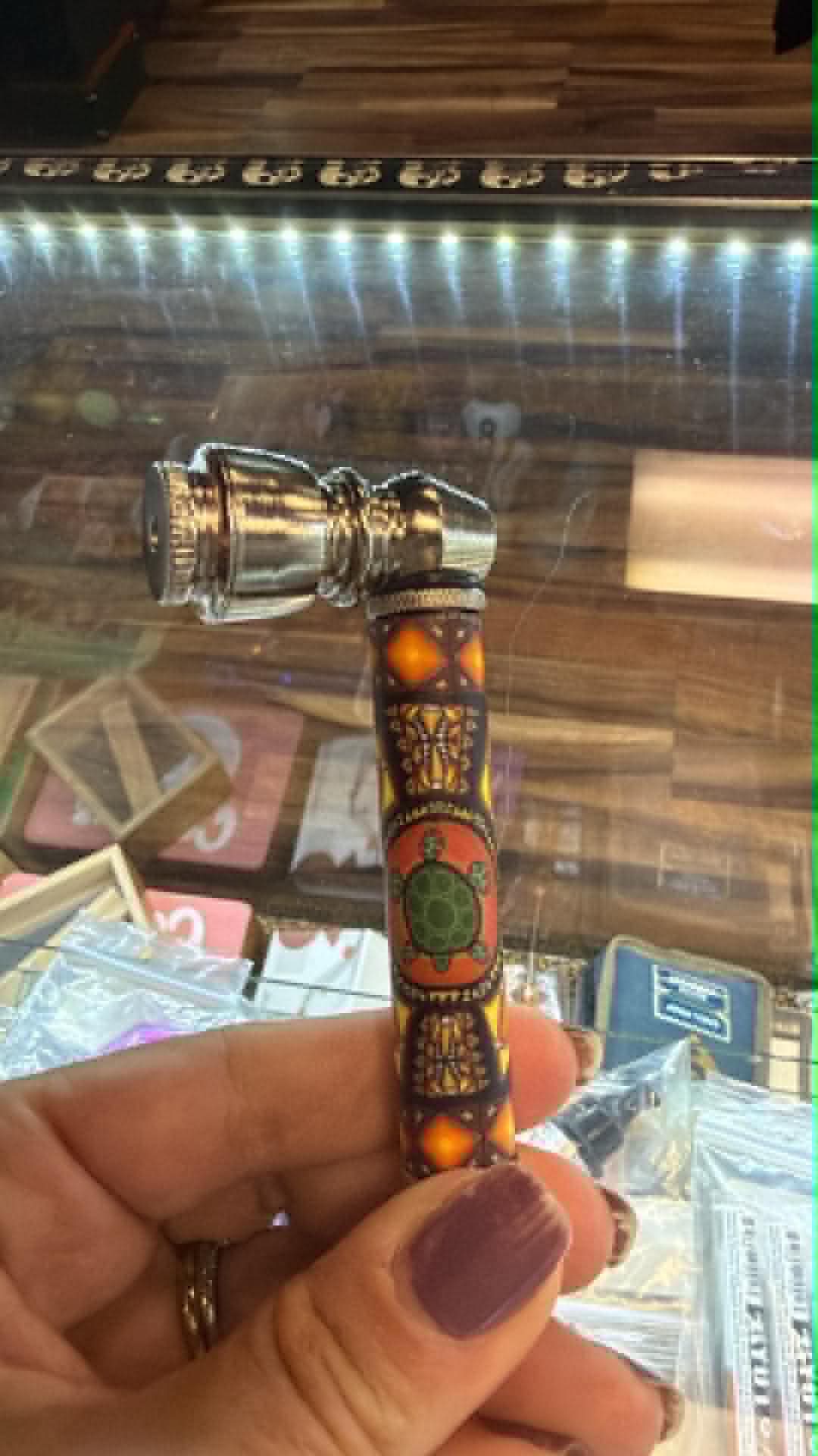 METAL PIPE WITH TURTLE MILLI DESIGN