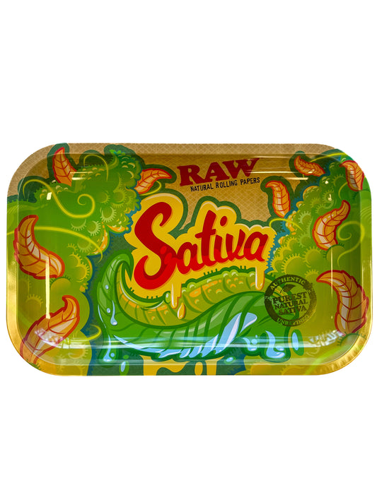 RAW Sativa Small Rolling Tray