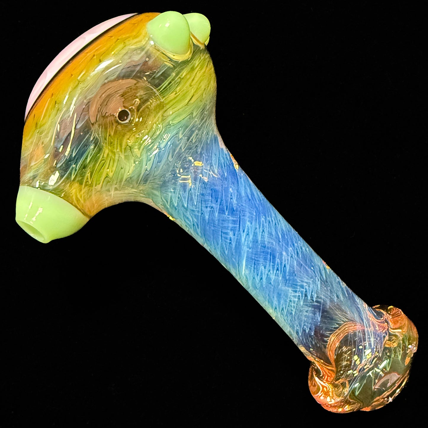 Cose Glass Honeycomb Cap Fume Spoon Pipe