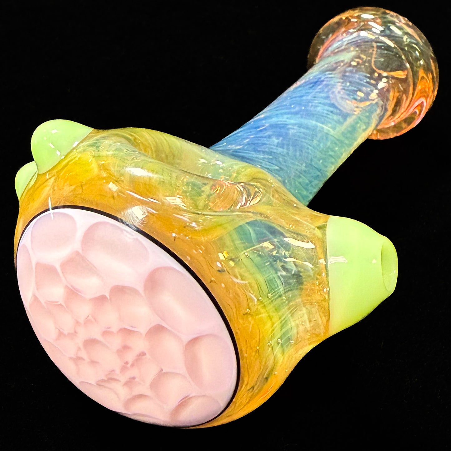 Cose Glass Honeycomb Cap Fume Spoon Pipe