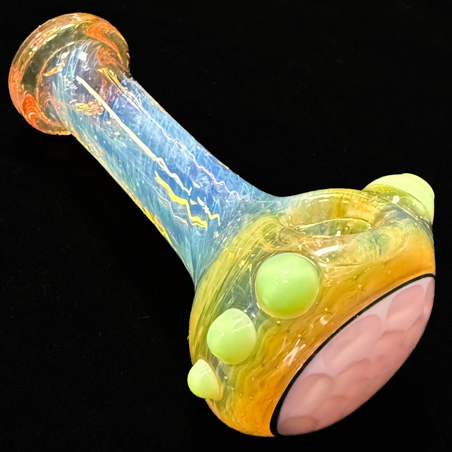 Cose Glass Honeycomb Cap Fume Spoon Pipe