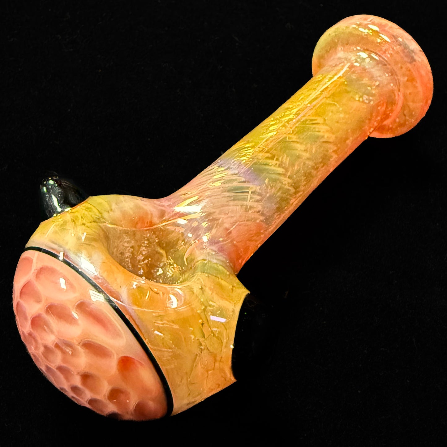 Cose Glass Honeycomb Cap Fume Spoon Pipe