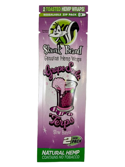 Pack of Skunk Brand Hemp Wraps on a white background