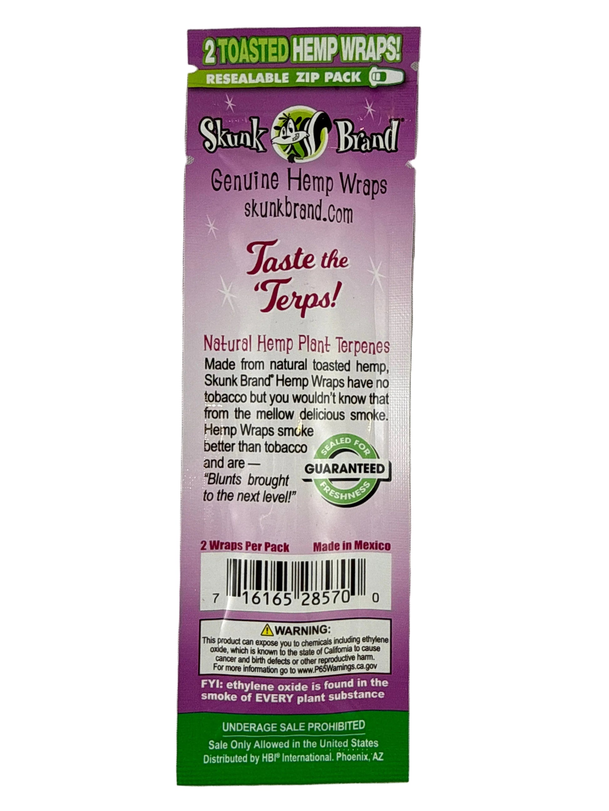 Skunks grape soda hemp wraps 