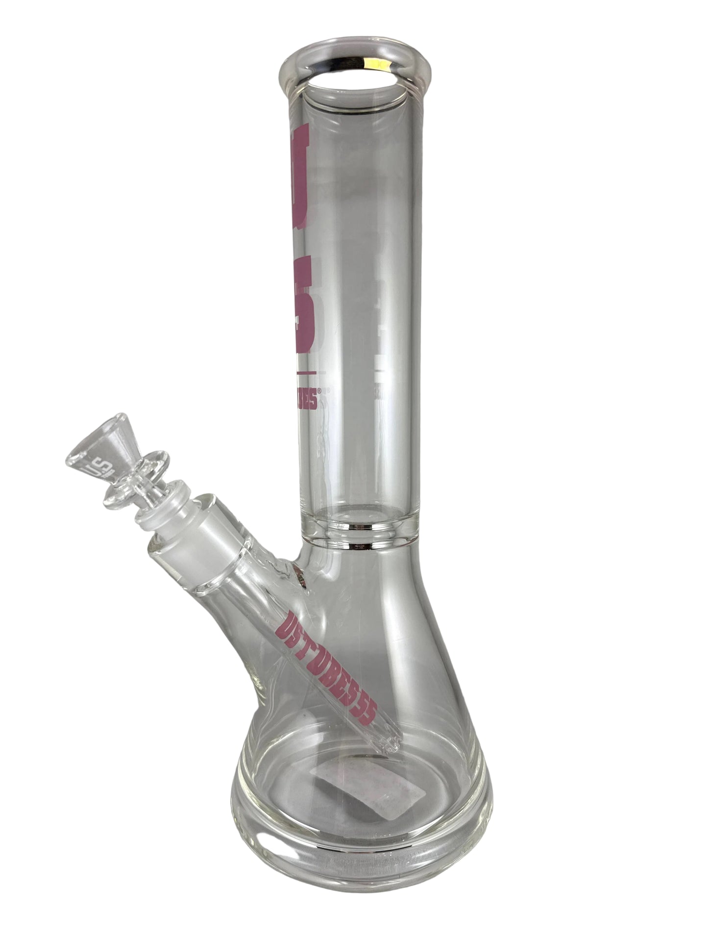 US Tubes 12in 50mm x 5mm Constriction Beaker Waterpipe Purple Logo 2