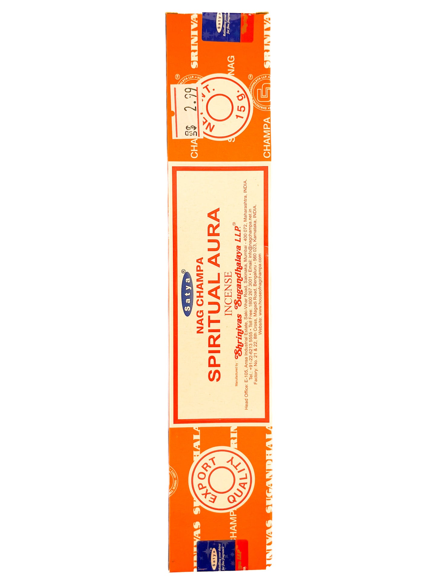SATYA SPIRITUAL AURA 15G INCENSE