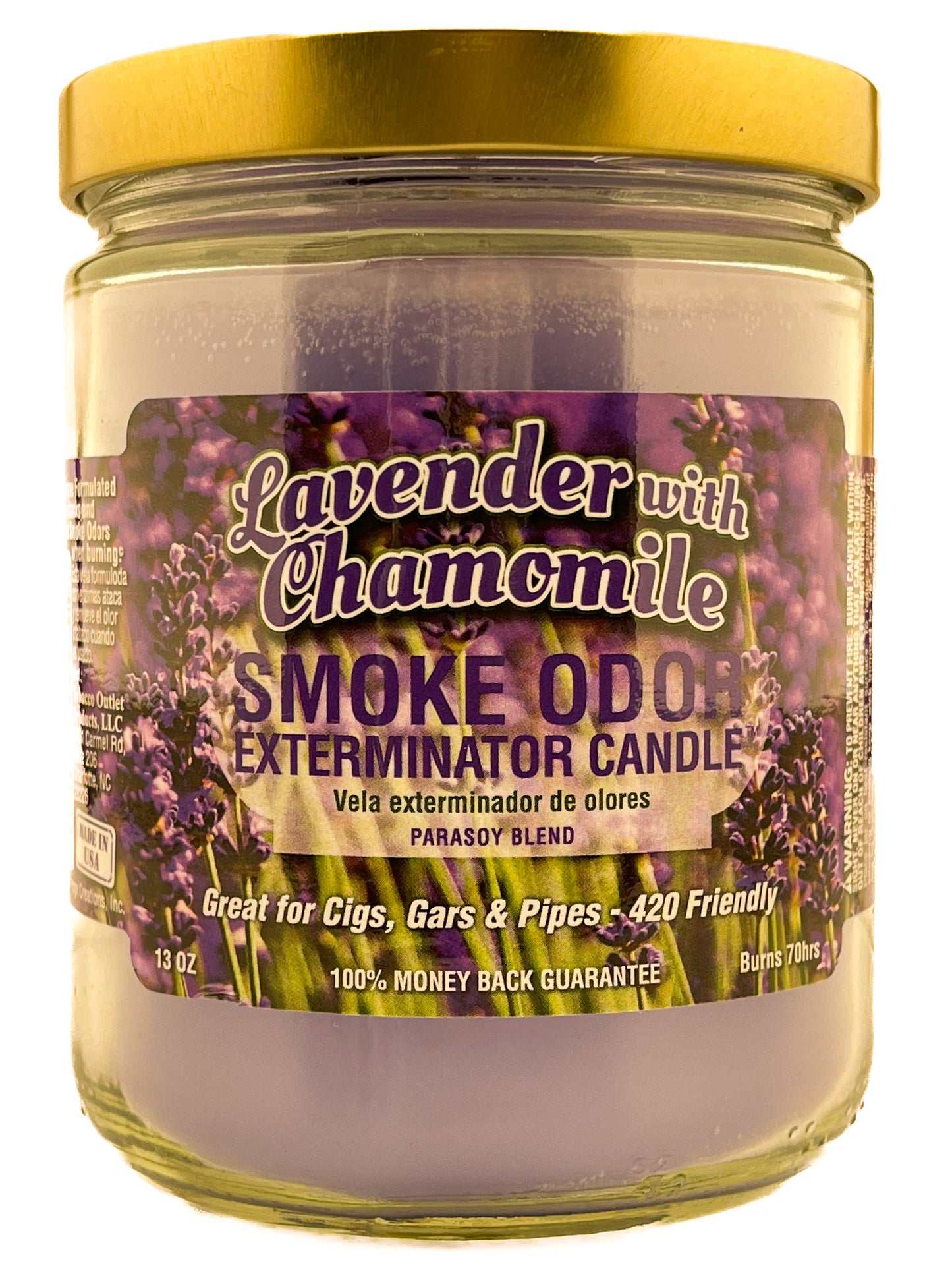 Smoke Odor Exterminator Candle Lavender Chamomile 13oz