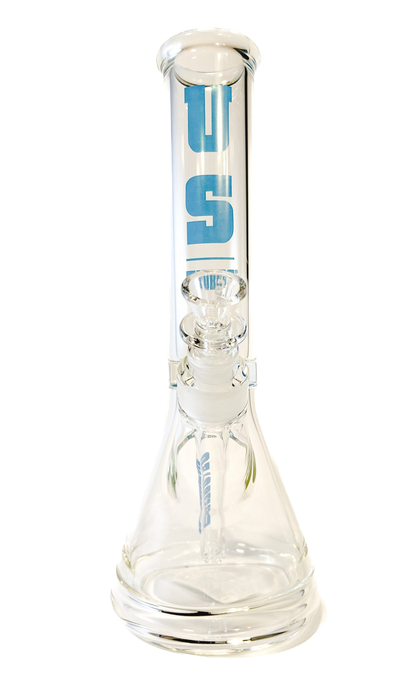 US Tubes 12in Constriction Beaker Waterpipe Light Blue
