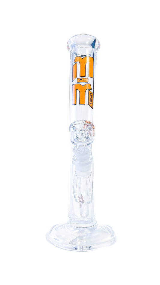 M&M TECH 12IN STR TUBE WATERPIPE ORANGE