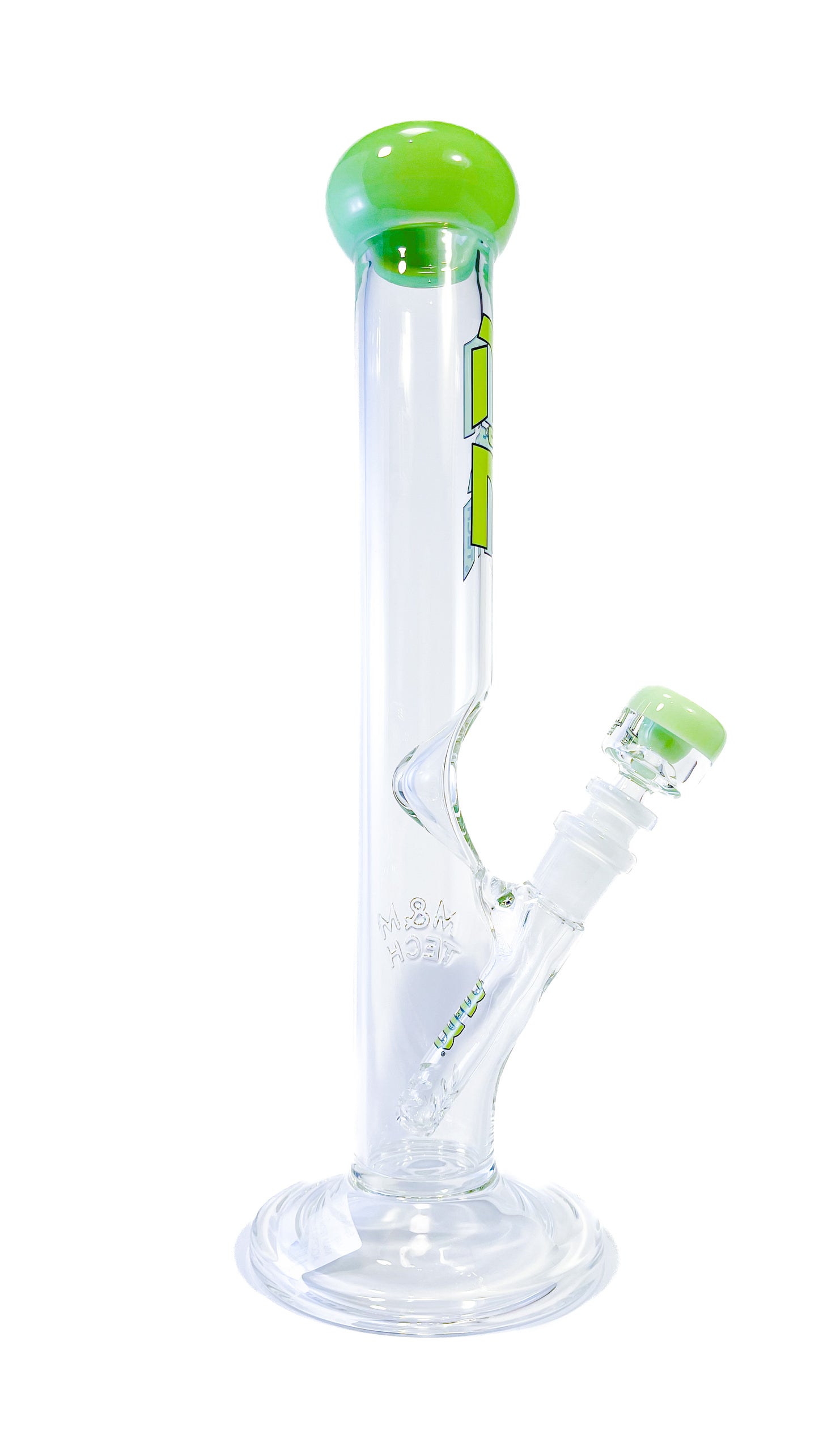 M&M TECH 14IN STR COLOR ACCENT TUBE WATERPIPE SLIME GREEN