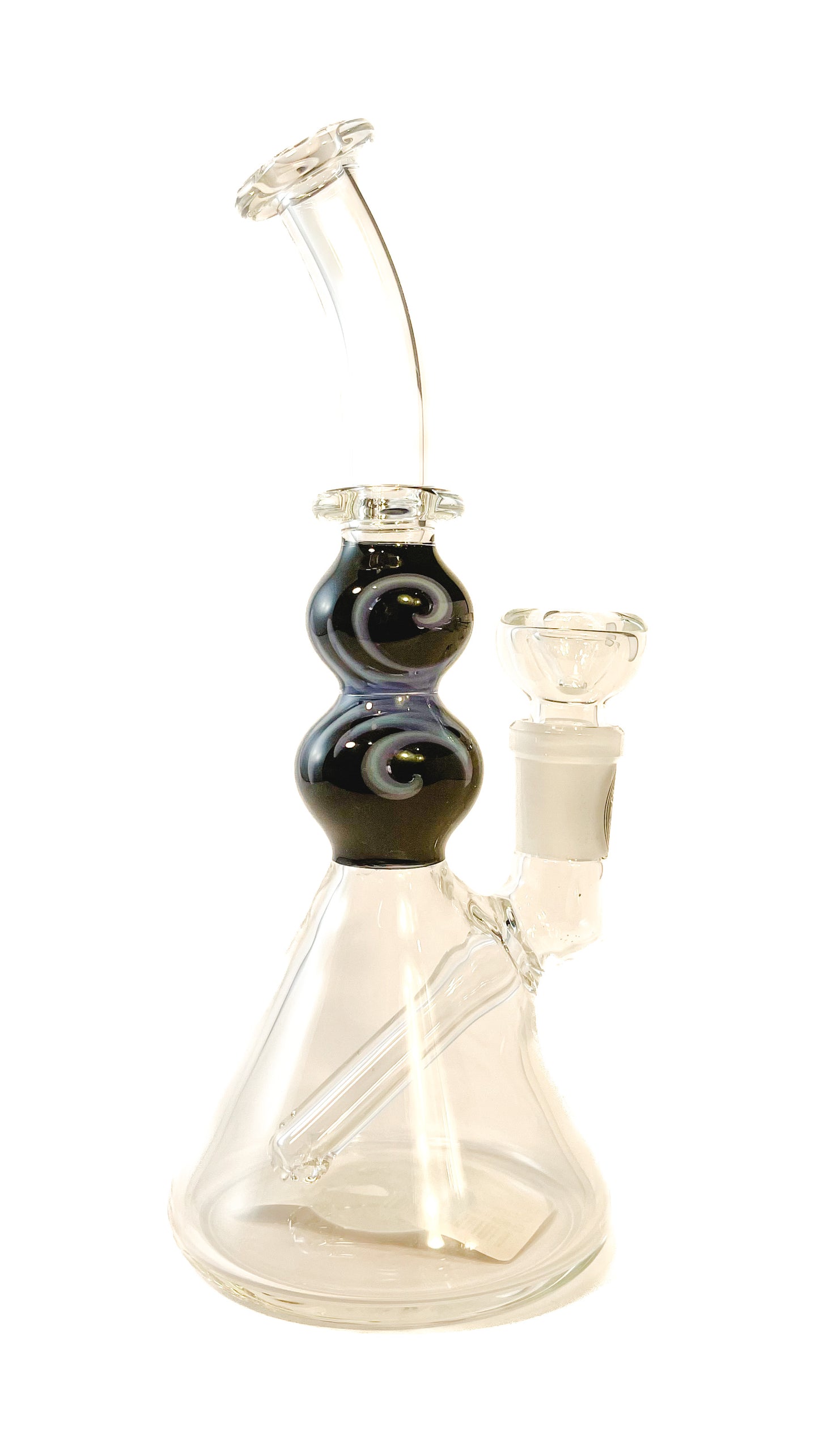 Conviction Glass Double Bubble Beaker Waterpipe