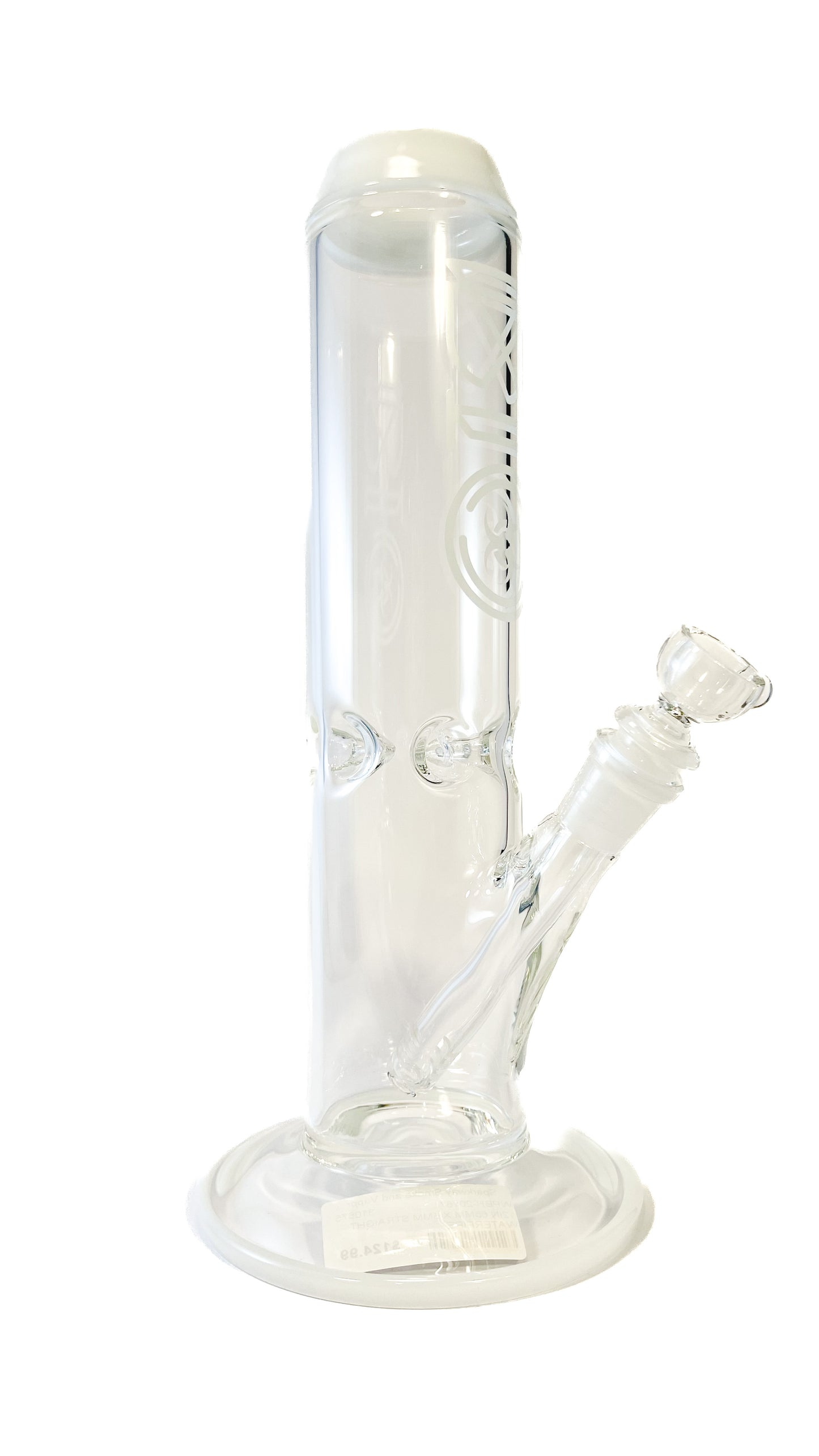 Bio 12in 65mm x 5mm Straight Waterpipe White