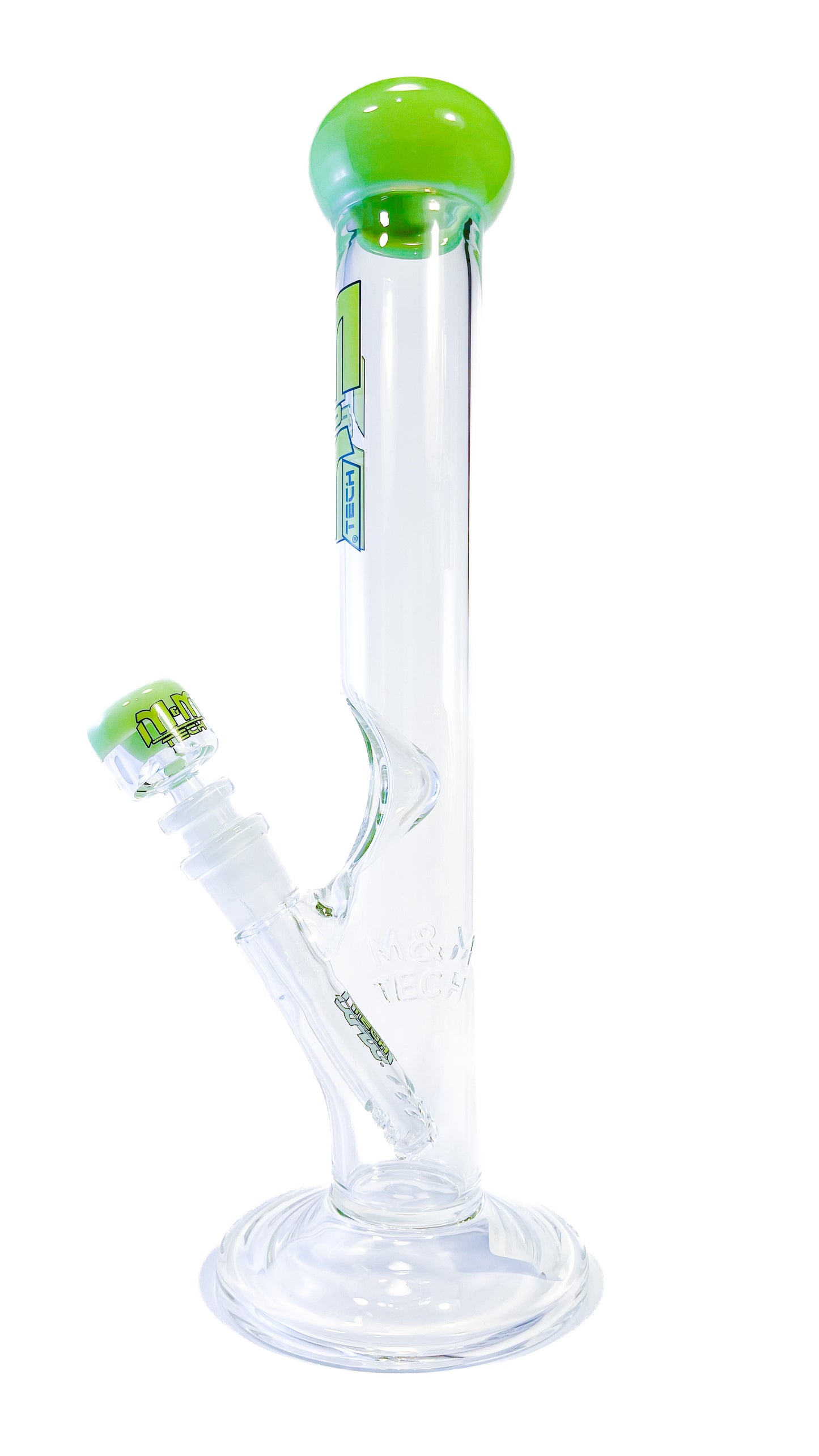 M&M TECH 14IN STR COLOR ACCENT TUBE WATERPIPE SLIME GREEN