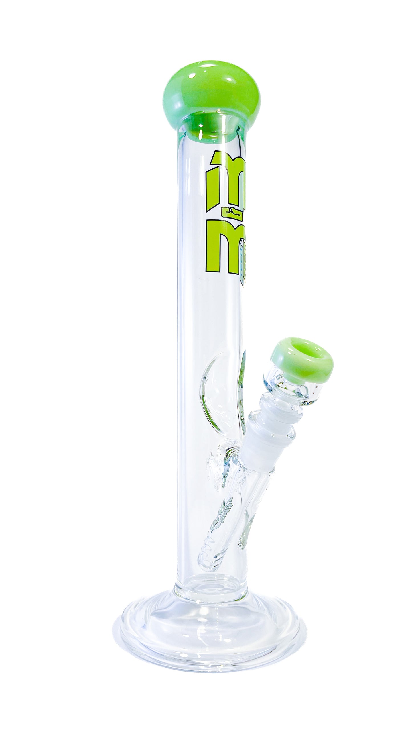 M&M TECH 14IN STR COLOR ACCENT TUBE WATERPIPE SLIME GREEN